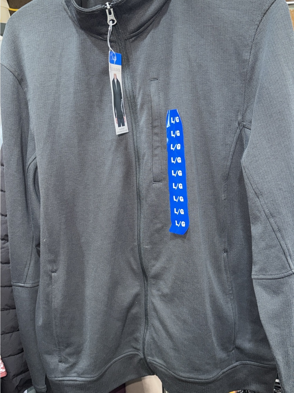 Men's Black Full-Zip Performance Sweater